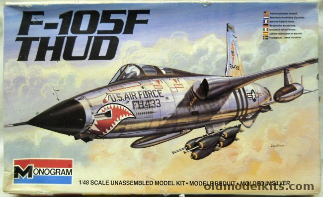 Monogram 1/48 F-105F Thud - Thunderchief Two-Seater, 5808 plastic model kit